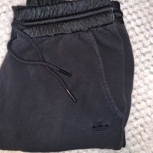 Adidas joggers with satin waistband